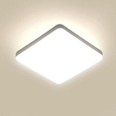  - Led Ceiling Light Square White Flush Mount Neutral White 25Cm