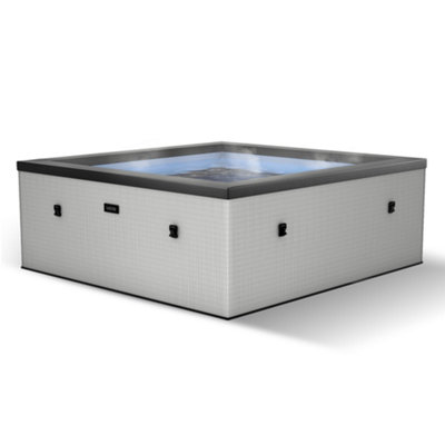 Wave Spas Wave Garda 4-Person Eco Foam Hot TubIntegrated HeaterGraphite Grey from B&Q