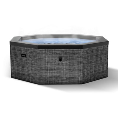 Wave Spas - Octagon Hot Tub - 6 Person - Flint Rattan - Image 6