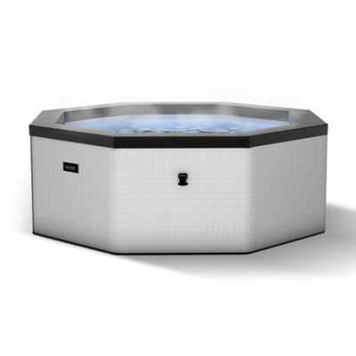 Wave Spas Wave Como, 6-Person Eco Foam Hot Tub, Integrated Heater, Graphite Grey-39337 