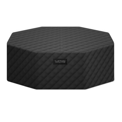 Wave Spas Wave Como 6-Person Round Thermal Hot Tub CoverEnergy-Saving Insulated Spa LidBlack from B&Q