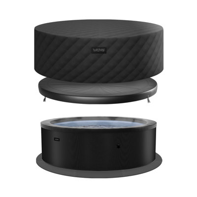 Wave Black Tahoe | 4/6-Person Eco Foam Energysave Hot Tub Bundle | Built-In Integrated Heater - 4 Person | 156X70cm Pre Order W/C 9Th June - Charcoal - Image 5