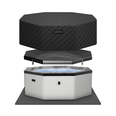 Wave Como 6 Person Hot Tub - Graphite Grey Eco Foam - EnergySave Bundle - 90 Jets - Heats to 40°C - Image 5