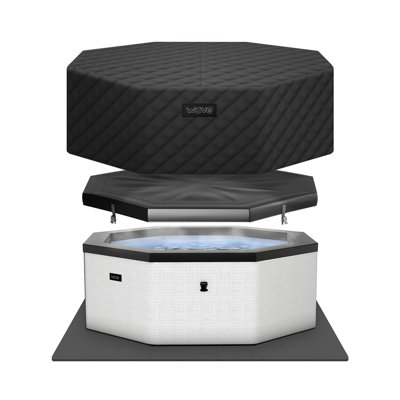 Wave Spas Como Pebble White 6 Person Eco Foam Hot Tub With Energysave Bundle - Image 5