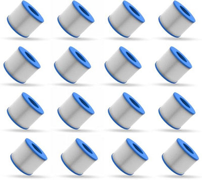 B&Q -  Wave Hot Tub & Spa Replacement Filter Cartridge Screw-On ThreadedSpa Water Filter16 Pack
