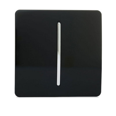 Trendiswitch Trendi Switch 10A Triple Pole Bathroom Fan Isolator Switch In Piano Black from B&Q