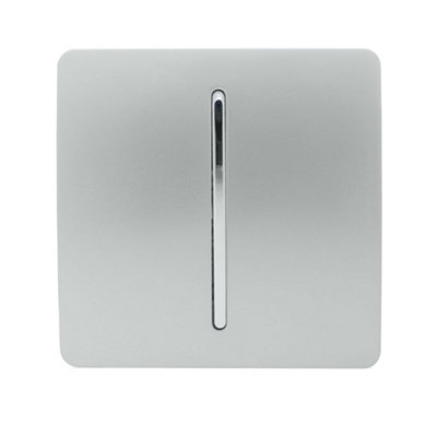 Trendiswitch Silver Trendi Switch 10A Triple Pole Bathroom Fan Isolator Switch In Platinum