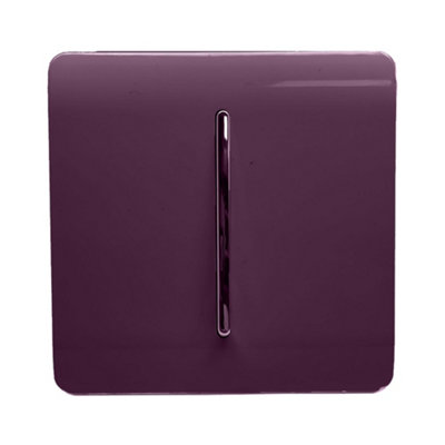 Trendi Switch 10amp Triple Pole Bathroom Fan Isolator Switch - Plum Purple - Image 6