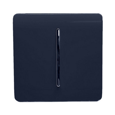 Trendi Fan Isolator 10A Triple Pole Chrome Rocker Switch in Navy Blue - Image 6