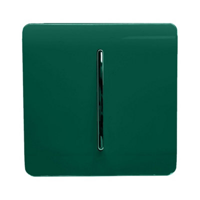 Trendi Switch Dark Forest Green Bathroom Fan Isolator Switch - 10 Amp Triple Pole - Screwless Plate - Image 8