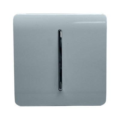 B&Q -  Trendi Switch 10A Triple Pole Bathroom Fan Isolator Switch In Cool Grey