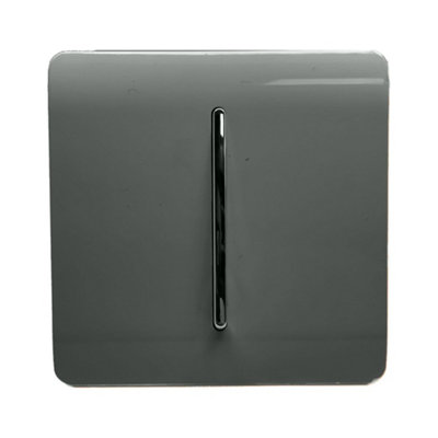 Trendiswitch Grey Trendi Switch 10A Triple Pole Bathroom Fan Isolator Switch In Charcoal