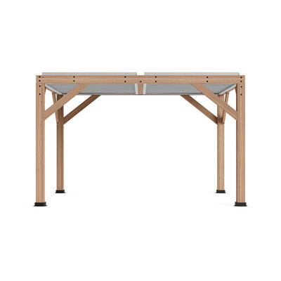 Yardistry Direct UK Meridian 13 X 11 (4M X 3.4M) Wood Pergola With Louvered Roof from B&Q