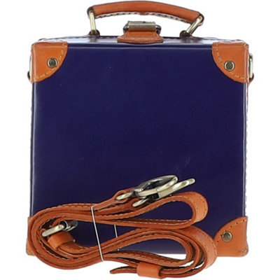 Ashwood Leather Trinket Box Navy-(L) 18.5 Cm X (H) 18.5 Cm X (W) 10 Cm from B&Q