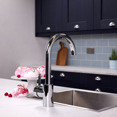 Flode Solo Single Lever 3 In 1 Instant Boiling Tap Polished Chrome Finish from B&Q