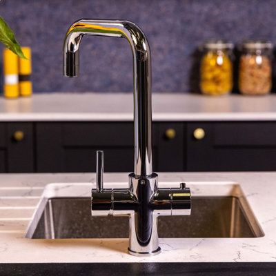 Flode Kyld 4 In 1 Instant Boiling & Cold Water Tap With Filtered Chilled Water Polished Chrome Finish 4In