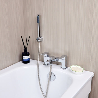 Flode Bolmen Bath Shower Mixer Tap Includes Handset And HolderChrome from B&Q