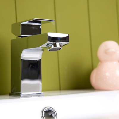 Flode Bolmen Mono Basin Mixer Tap Chrome from B&Q