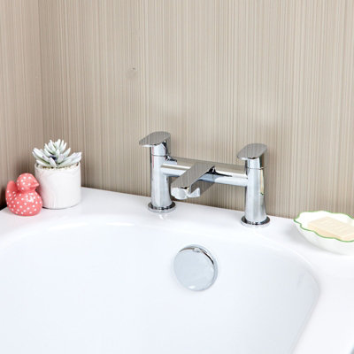 Flode Roxen Bath Filler Mixer Tap Chrome from B&Q
