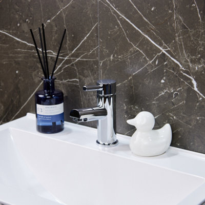 Flode Runn Mono Basin Mixer Tap Chrome from B&Q