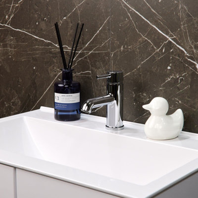 Flode Kumla Mono Basin Mixer Tap Chrome from B&Q