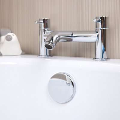 Flode Kumla Bath Filler Tap Chrome from B&Q