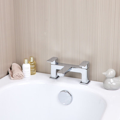 Flode Glan Bath Filler Tap Polished Chrome from B&Q