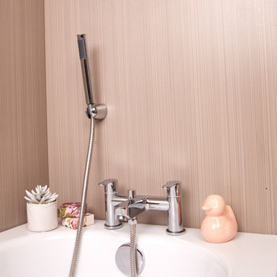 Flode Omberg Bath Shower Mixer Tap Polished Chrome Finish from B&Q