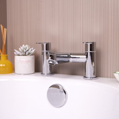 Flode Omberg Bath Filler Polished Chrome Finish from B&Q