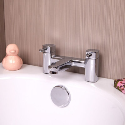 Flode Stortoppen Bath Filler Polished Chrome Finish from B&Q
