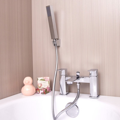 Flode Tarrekaise Bath Shower Mixer Tap  Polished Chrome Finish from B&Q