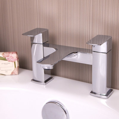 Flode Tarrekaise Bath Filler Tap Polished Chrome Finish from B&Q