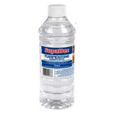 Supadec Turpentine Substitute Solvent White SpiritPaint Brush Cleaner Thinner For General Purposes Cleaning Thinner750Ml from B&Q