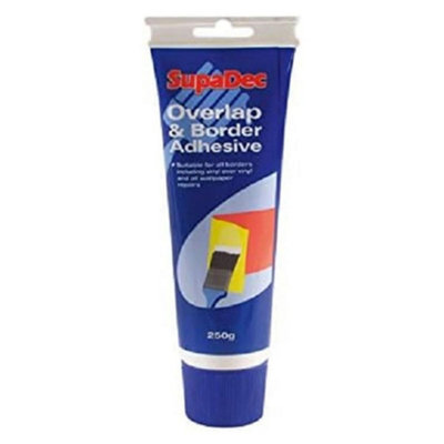 Supadec Overlap & Border Wallpaper Adhesive Paste 250GHigh-Tack Vinyl Strong Adhesive Glue For Wallpaper Repairs & Borders from B&Q