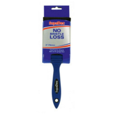 Supadec No Bristle Loss Angled Paint Brush 3 Inch75mmMulti-Purpose Wall & Trim Paint Brush For EmulsionGloss & Varnish from B&Q