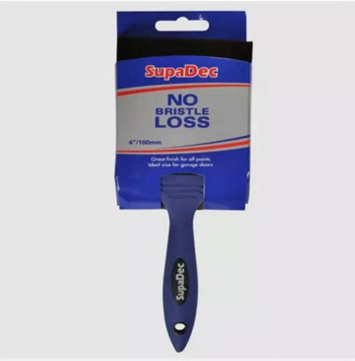 Supadec No Bristle Loss Angled Paint Brush 4 Inch100mmMulti-Purpose Wall & Trim Paint Brush For EmulsionGloss & Varnish from B&Q