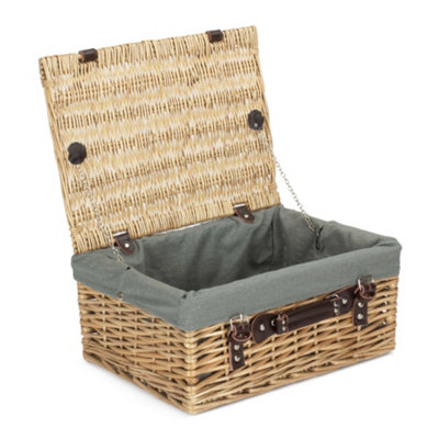 Red Hamper Eh006Gry 40Cm Buff Hamper With Grey Sage Lining from B&Q