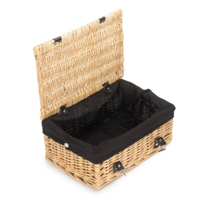 Red Hamper Eh189b Buff Wicker Empty Picnic Basket 36Cm