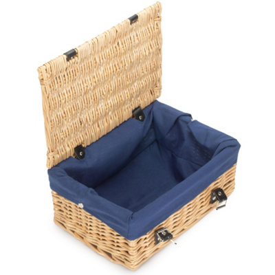 Red Hamper Eh189n Buff Wicker Empty Picnic Basket 36Cm