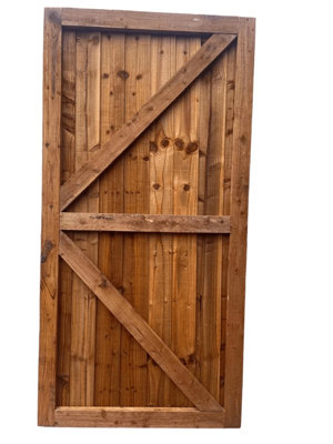  - 180Cm High X 45Cm Wide Heavy Duty Featheredge Garden Gate