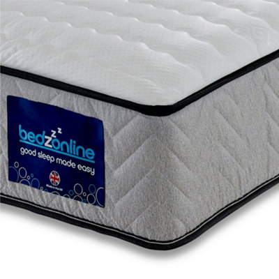 Bedz Online Bedzonline Eco Coil Memory Foam MattressMedium-Firm Orthopaedic Support3Ft Single (90X190Cm) from B&Q