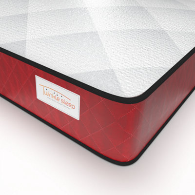 Bedz Online Twinkle Sleep Kids Coil MattressMedium FirmRed Side (3Ft Single 90X190Cm) from B&Q