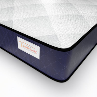 Bedz Online Twinkle Sleep Kids Coil MattressMedium FirmBlue Side (2Ft6 Small Single 75X190Cm) from B&Q