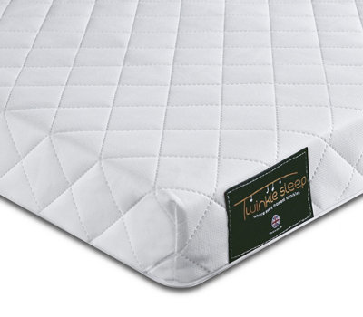 Bedz Online Twinklesleep Hypoallergenic Baby Cot Mattress120X60X10Cm from B&Q