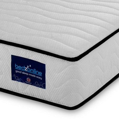 Bedz Online Bedzonline Hydro Hybrid Pocket Spring & Memory Foam MattressCashmere Cover4Ft6 Double (135X190Cm) from B&Q