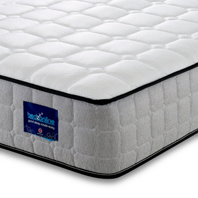 Bedz Online Bedzonline Gravity Memory Foam Orthopaedic Hybrid MattressCool Touch Breathable Fabric3Ft Single (90X190Cm) from B&Q