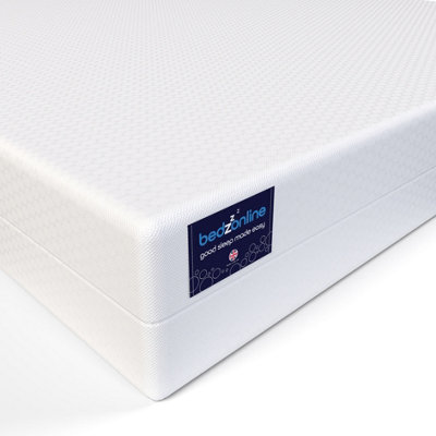 Bedz Online Bedzonline Wavy Therma Pure Memory Foam MattressMedium-Firm Ecofoam Support3Ft Single (90X190Cm) from B&Q