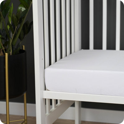 VICULII 2X Bamboo Mini Cot Fitted Sheet 100X50Cm from B&Q