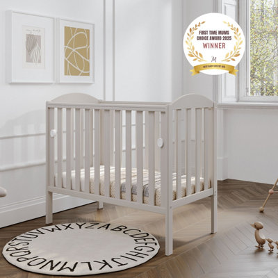 VICULII Waffi Space Saver Cot Cashmere With Bamboo Mattress from B&Q