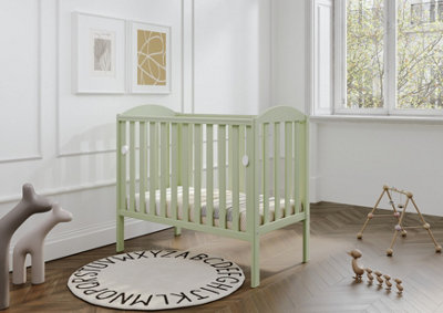 VICULII Waffi Space Saver Baby Cot Pistachio from B&Q